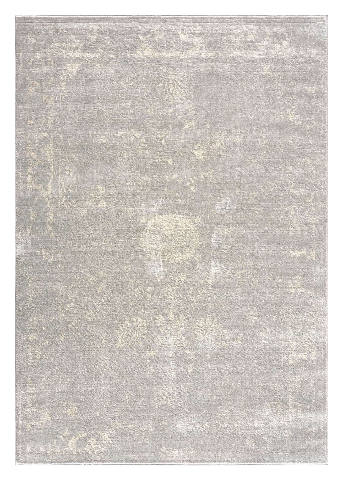 5" X 8" Modern Gray Distressed Area Rug