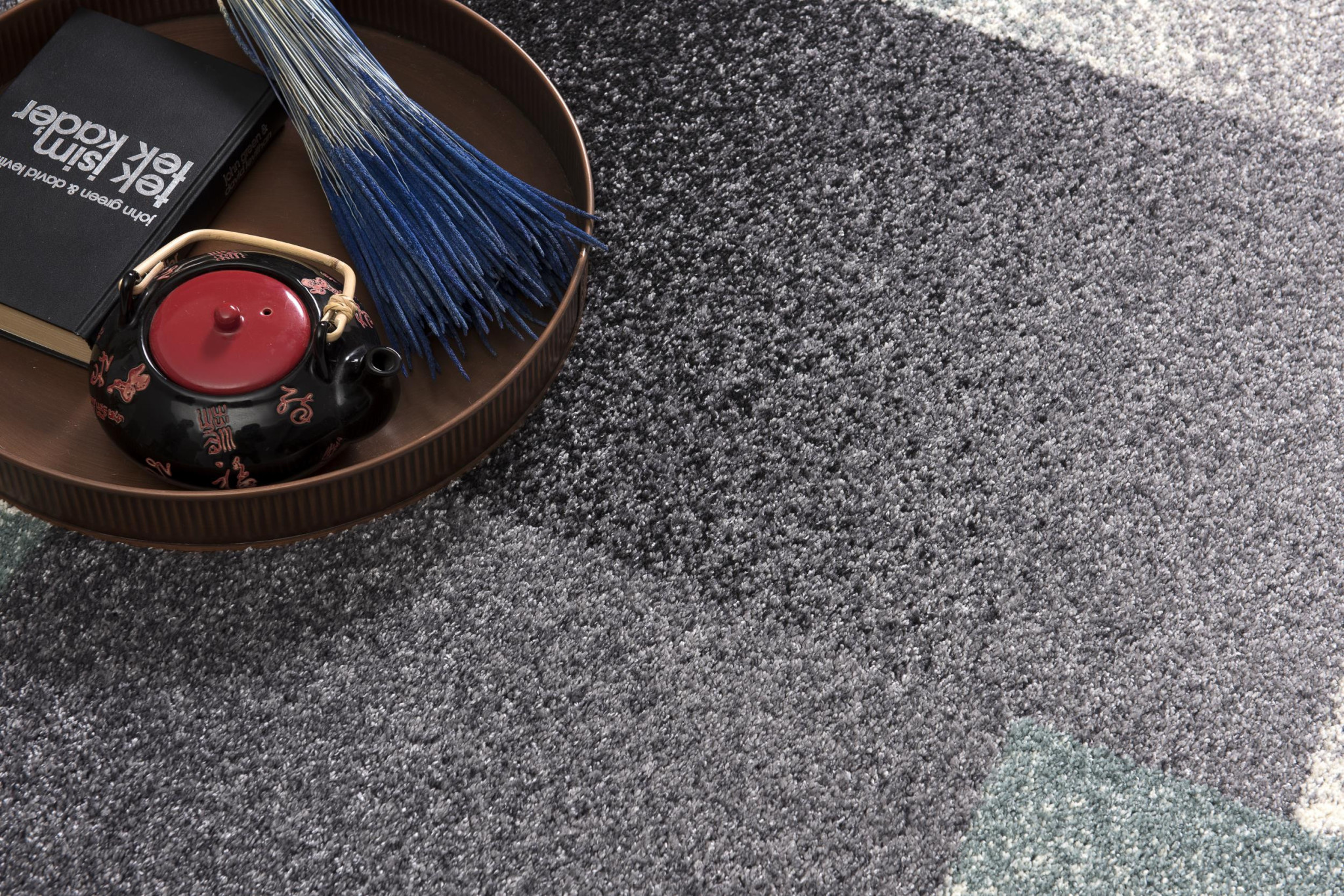 5" X 8" Gray Modern Geometric Area Rug