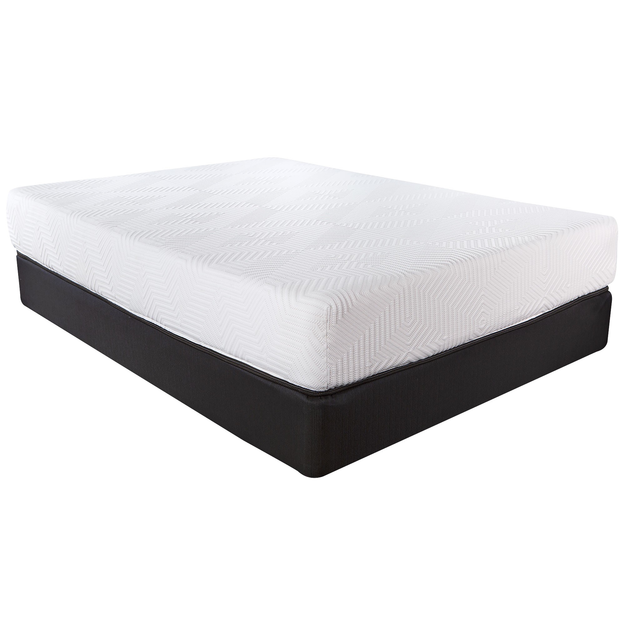 10.5" Hybrid Lux Memory Foam And Wrapped Coil Mattress Twin-391626-1