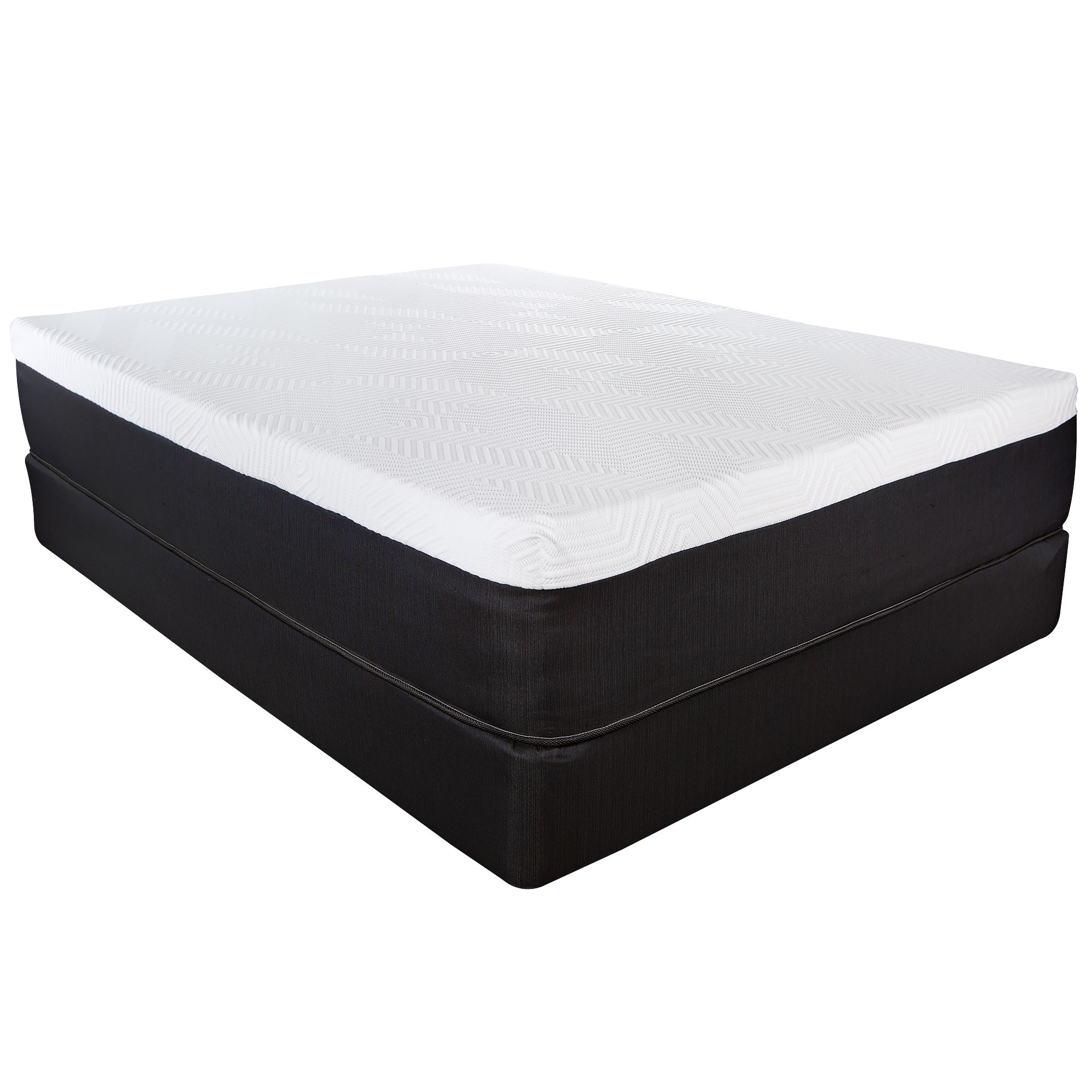 13" Hybrid Lux Memory Foam And Wrapped Coil Mattress Twin-391627-1