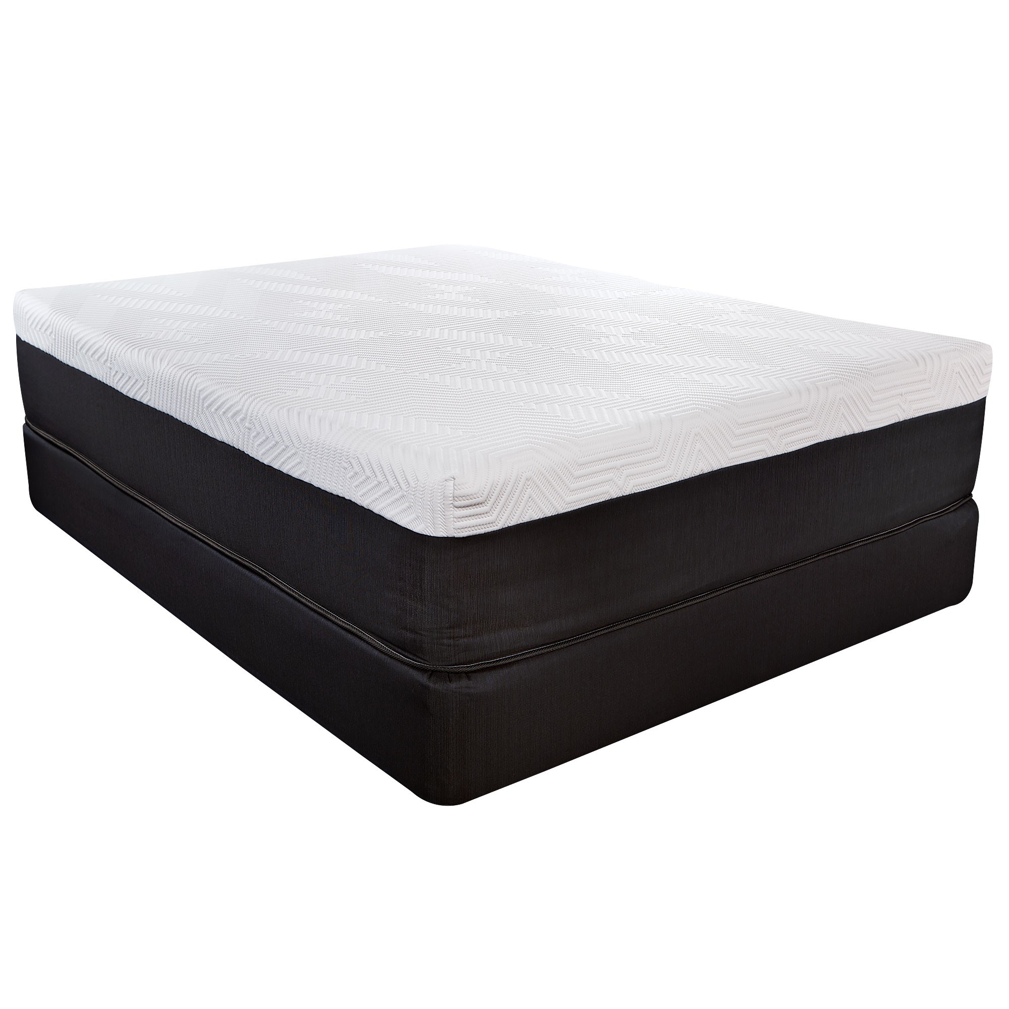14" Hybrid Lux Memory Foam And Wrapped Coil Mattress Twin-391628-1
