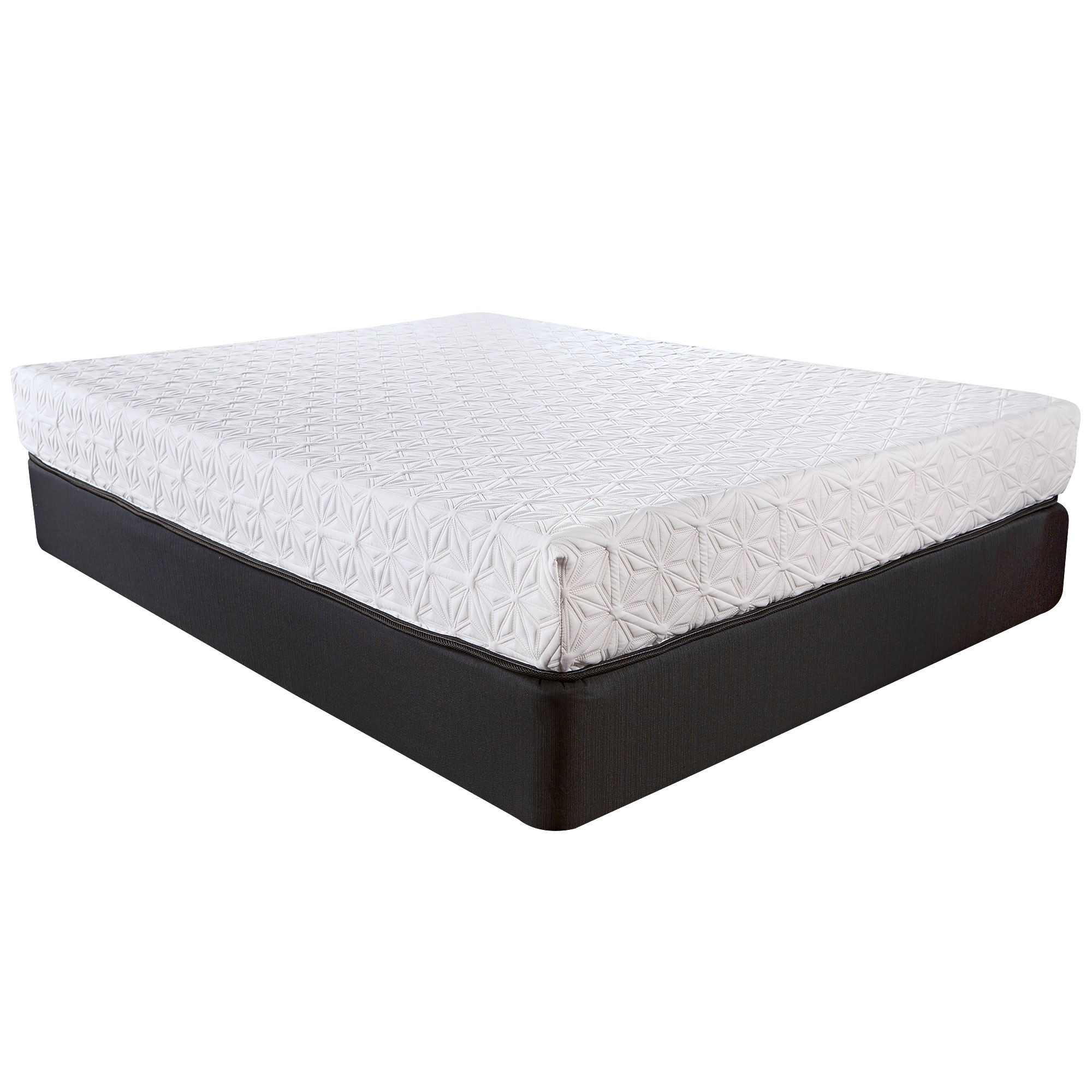 8" Three Layer Gel Infused Memory Foam Smooth Top Mattress  Queen-391681-1