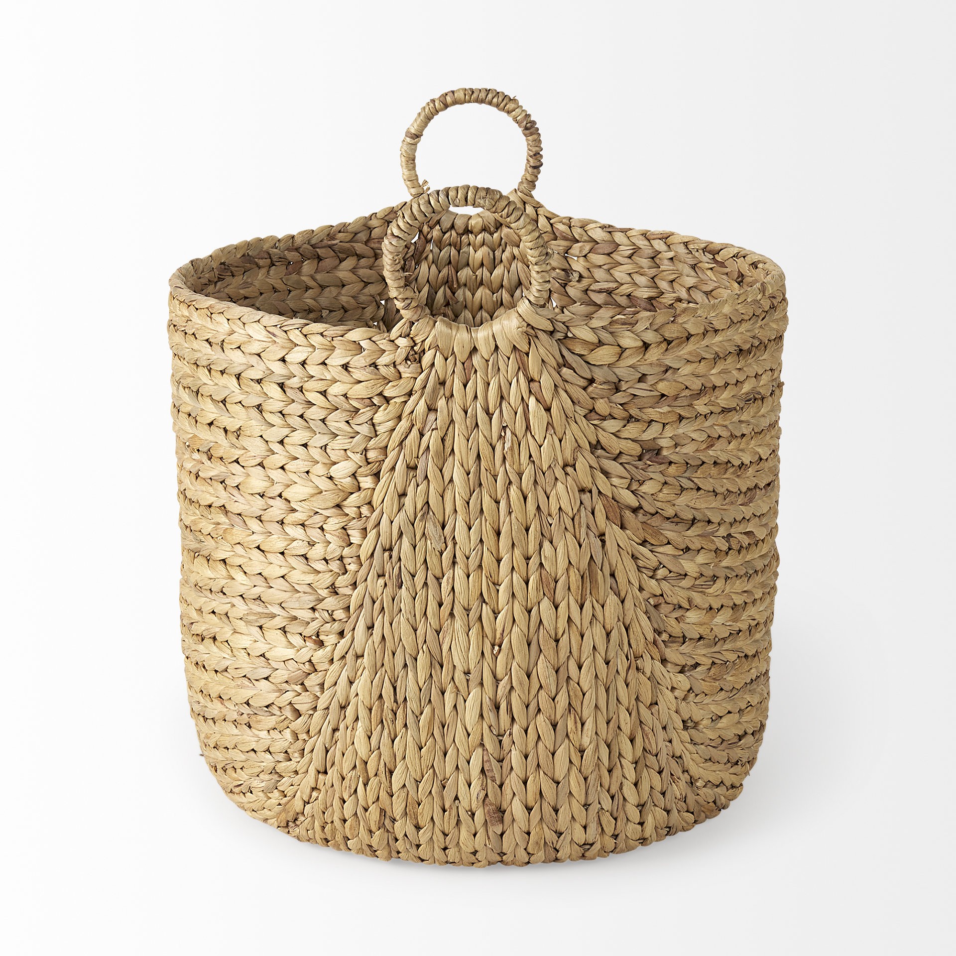 Set of Three Braided Wicker Storage Baskets