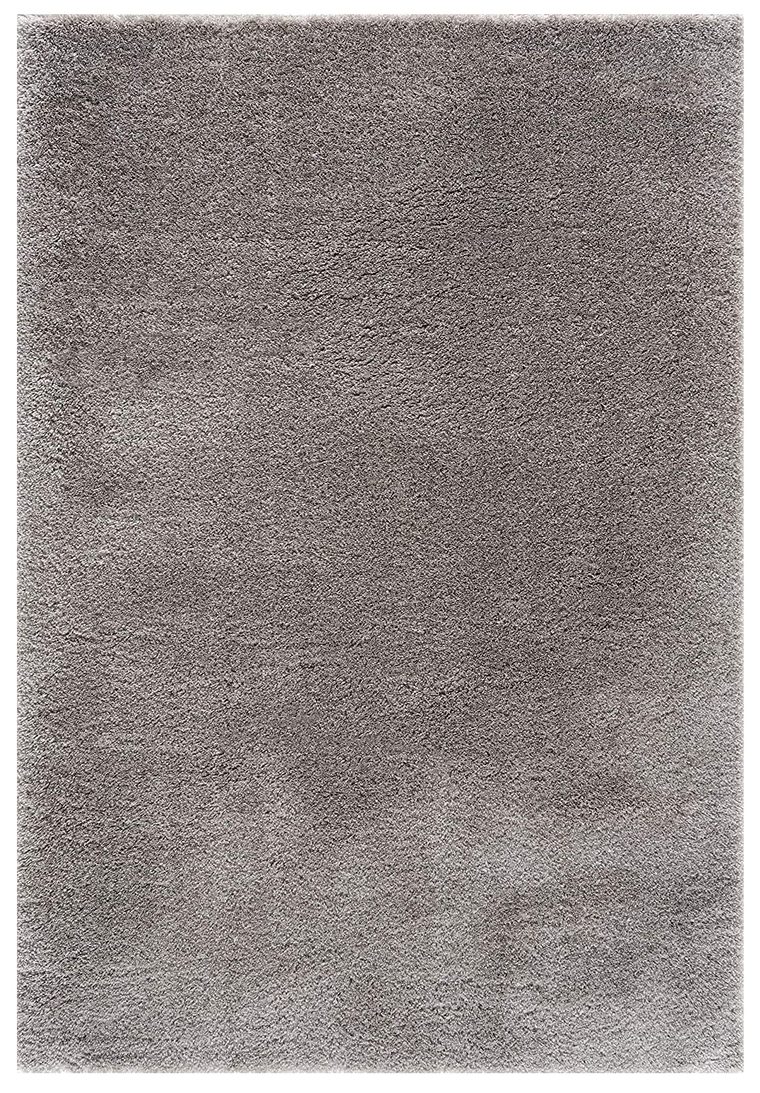 3" X 5" Ivory Modern Solid Shag Area Rug