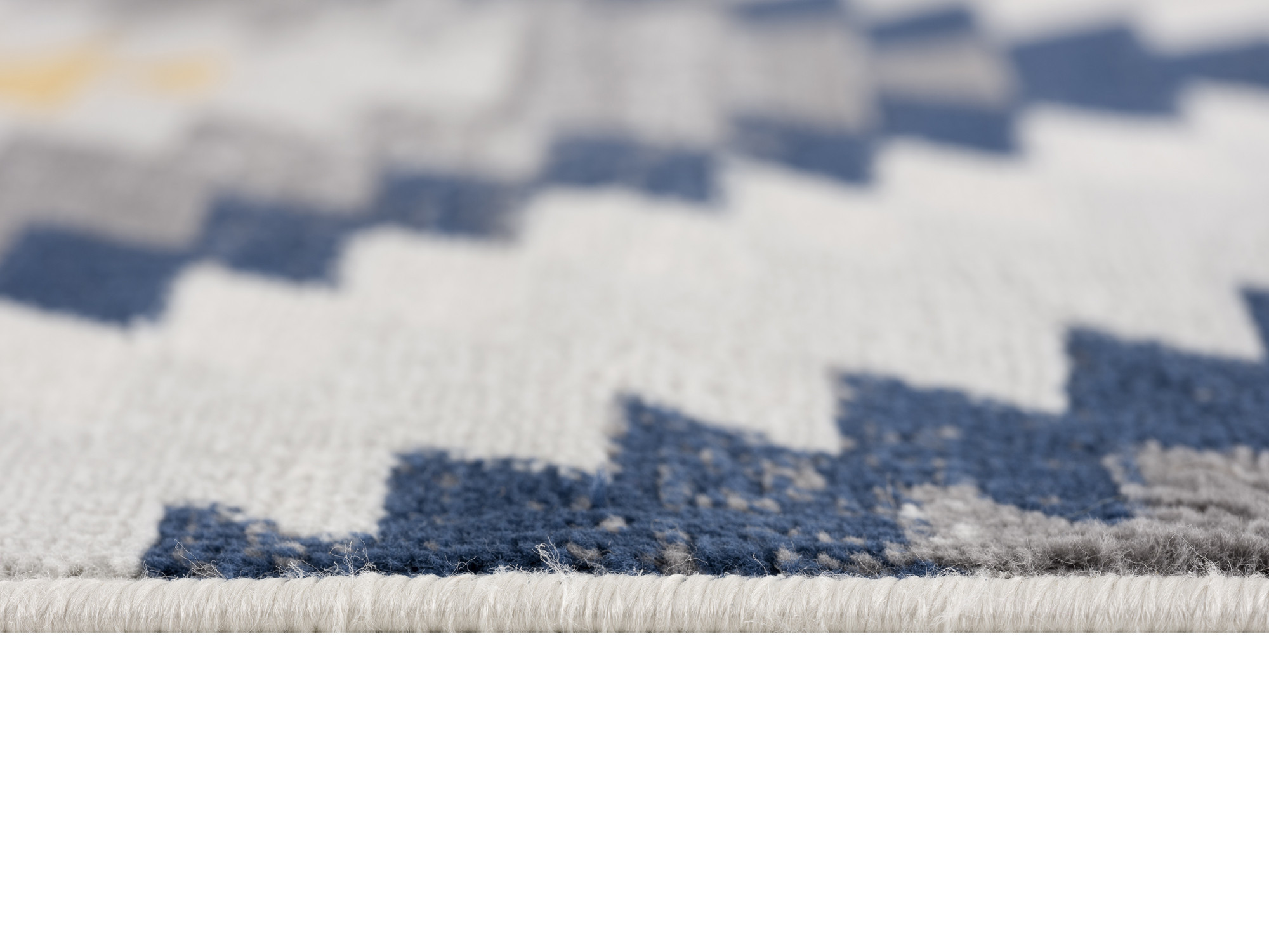 10" Blue Ikat Kilim Runner Rug
