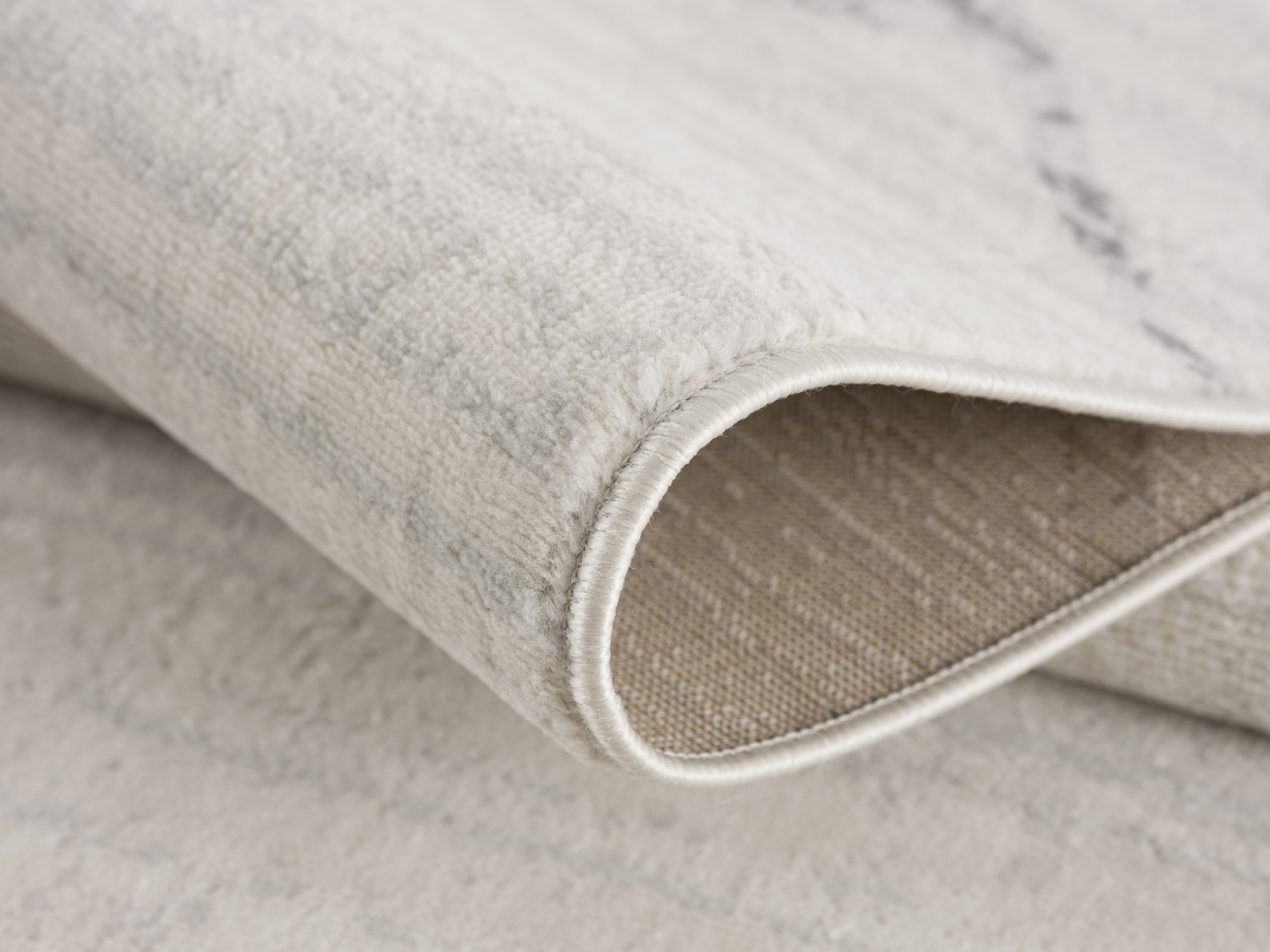 13" Runner Gray and Ivory Geometric Runner Rug