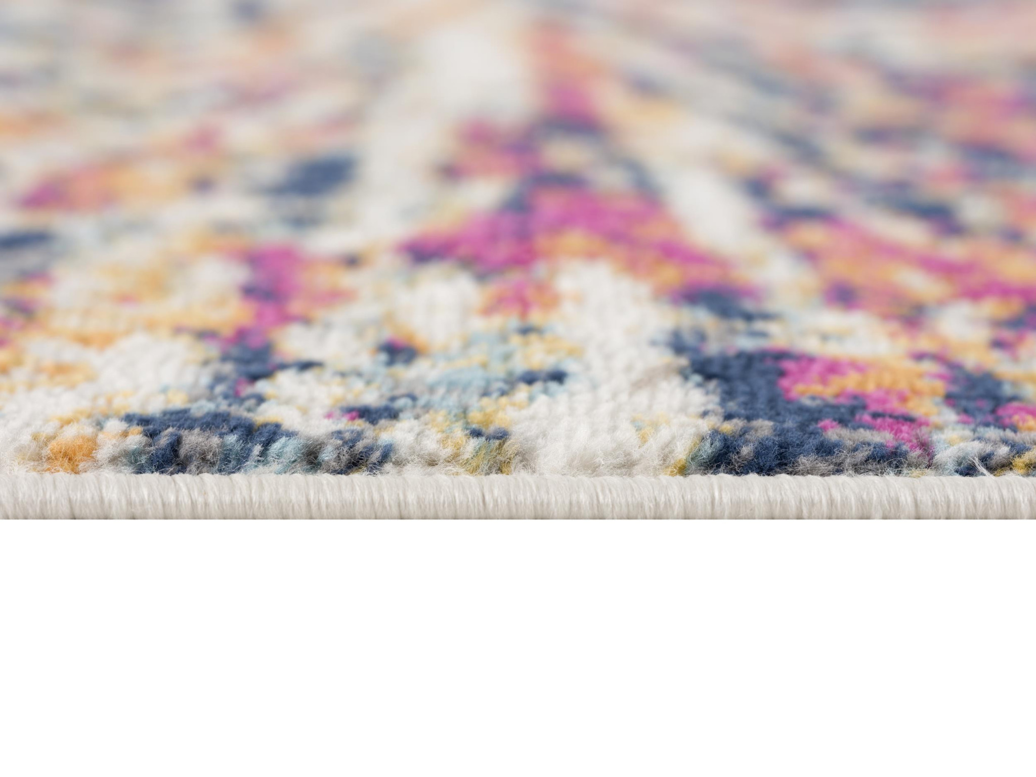8" X 11" Cream Celestial Burst Abstract Area Rug