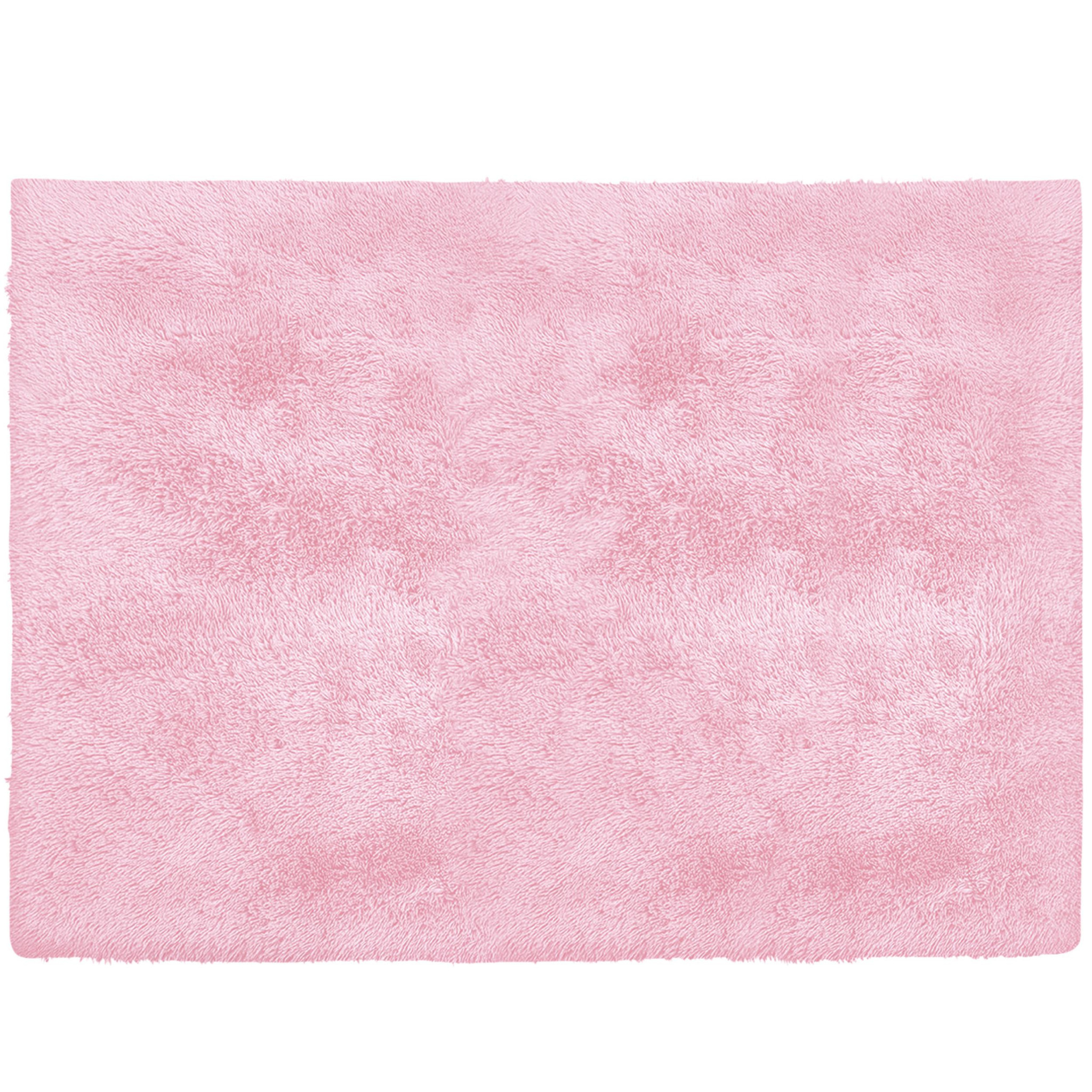 5' X 7' Pink Shag Area Rug-393204-1