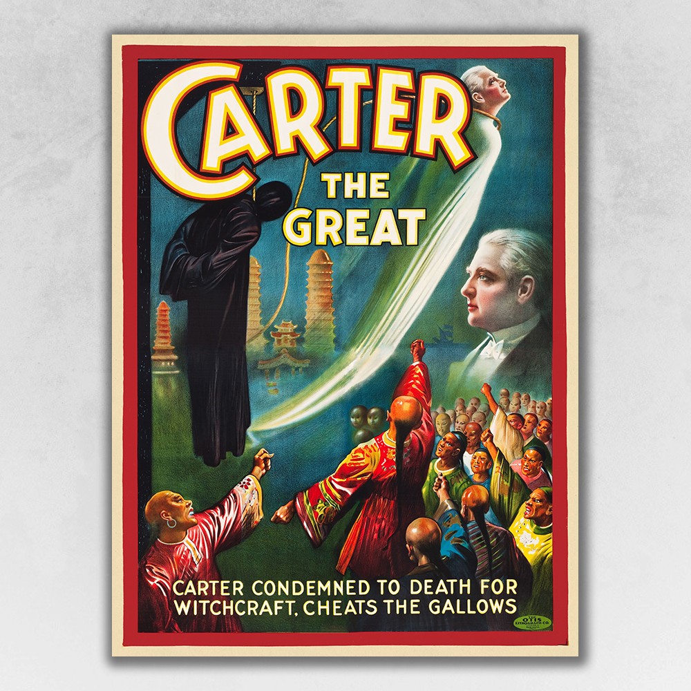 Vintage 1926 Carter Witchcraft Magic Unframed Print Wall Art-393303-1