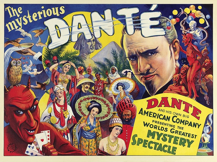 The Mysterious Dante Vintage Magic Unframed Print Wall Art-393317-1