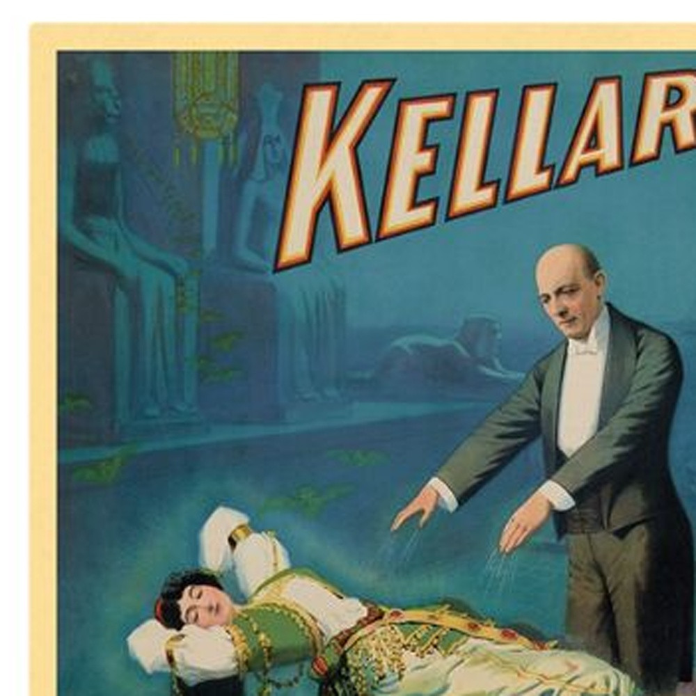 16" x 24" Kellar Levitation Vintage Magic Poster Wall Art