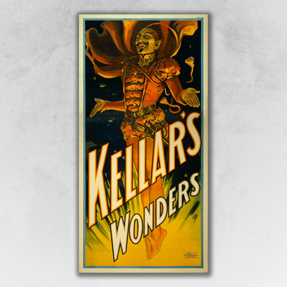 6" X 12" Keller's Wonders Vintage Magic Poster Wall Art-393377-1