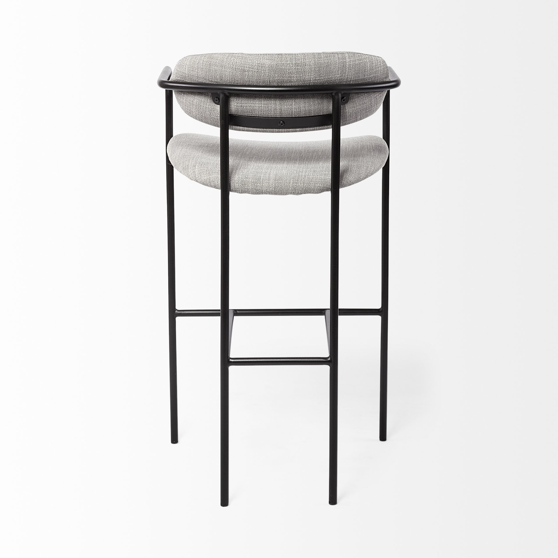 Light Gray Black Framed Bar Stool