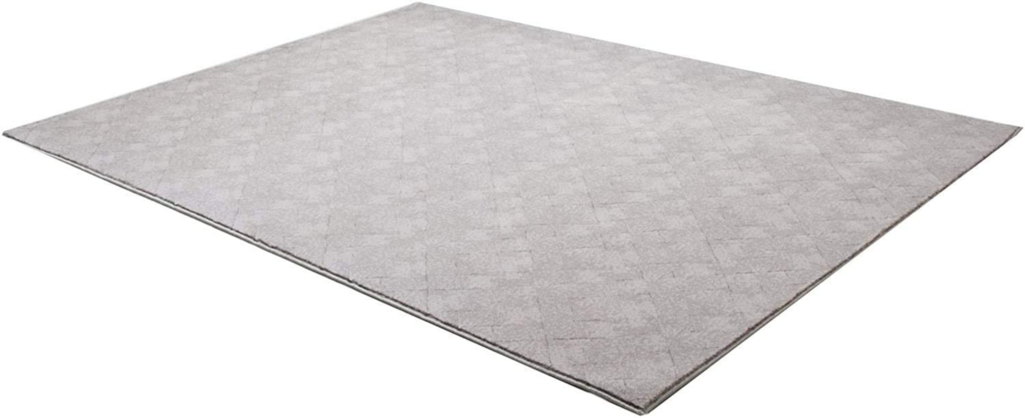 5' X 8' Gray Distressed Diamonds Area Rug-393542-1