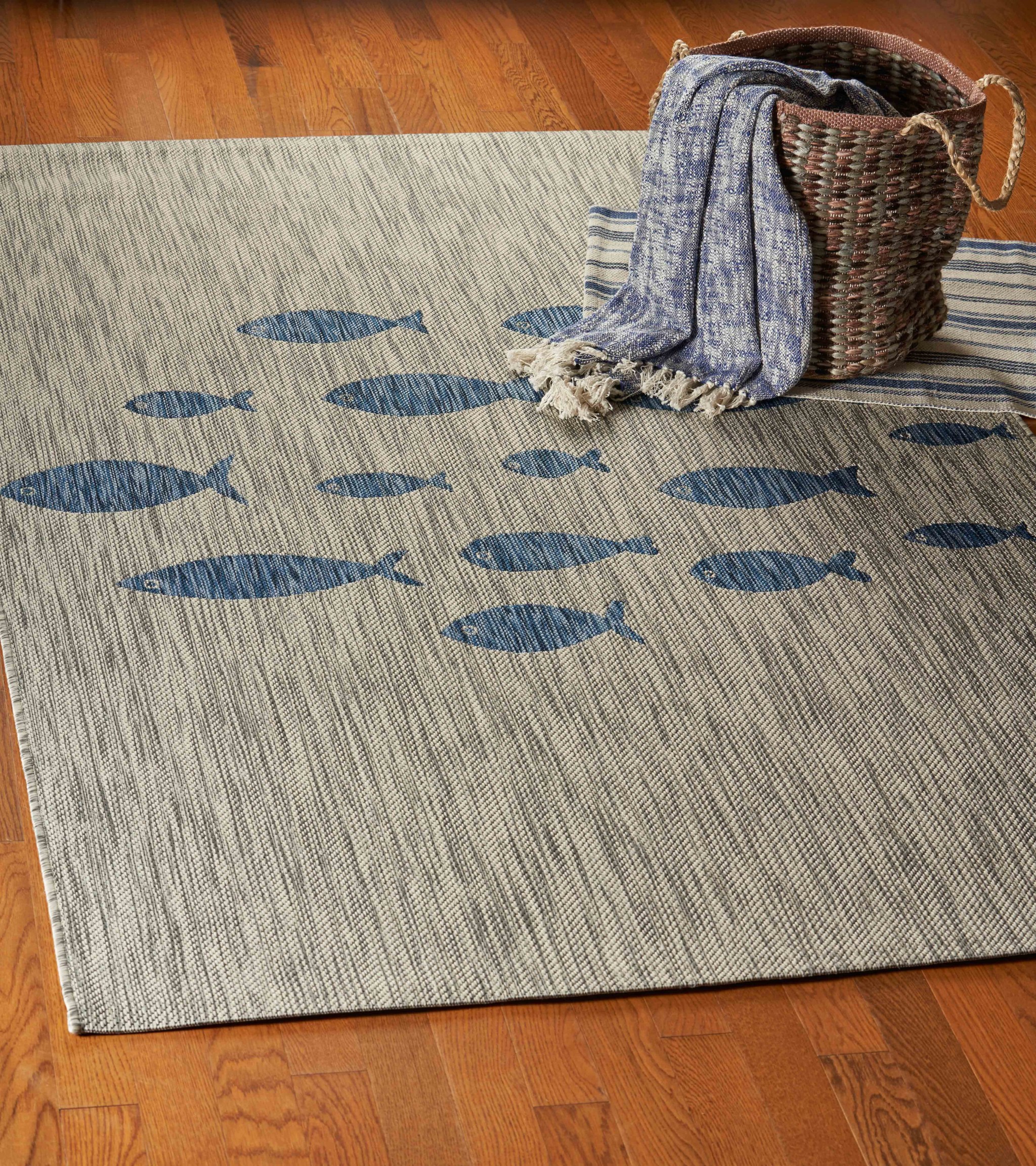 5' X 7' Gray Indoor Outdoor Area Rug-393763-1