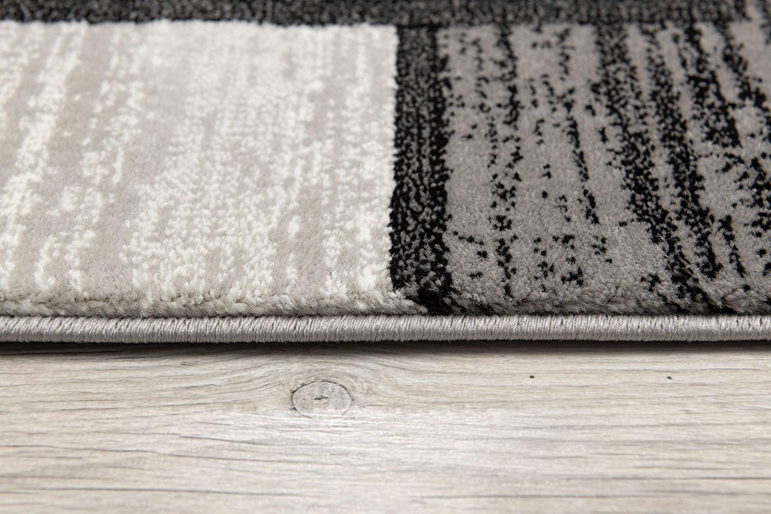 20" Gray Abstract Dhurrie Runner Rug