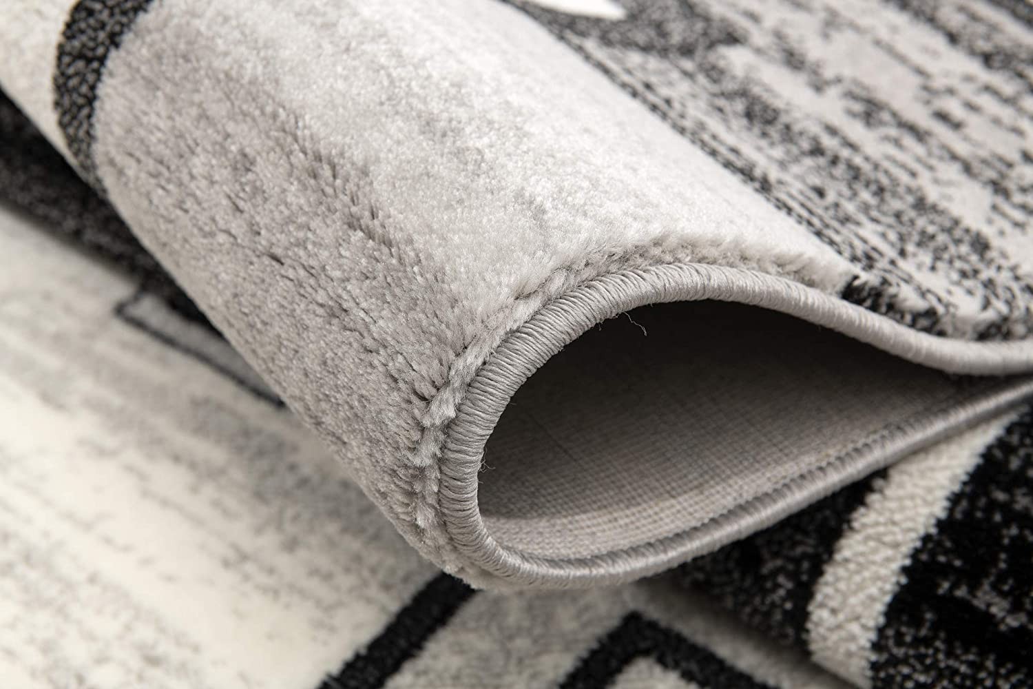 20" Gray Abstract Dhurrie Runner Rug
