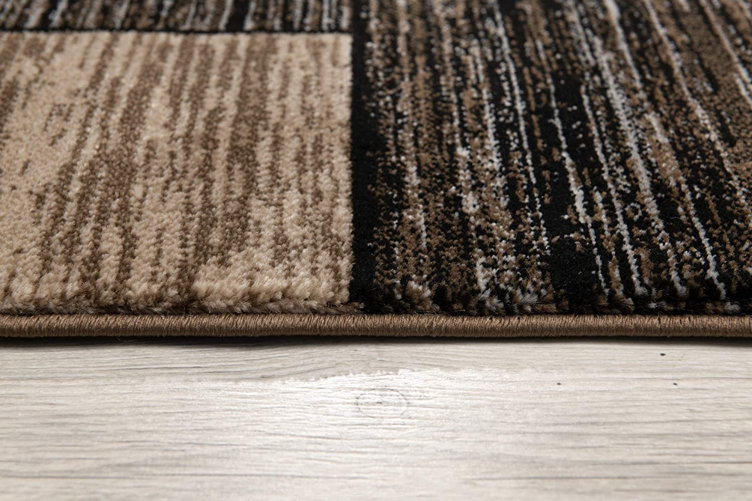 8" X 10" Beige Abstract Dhurrie Area Rug