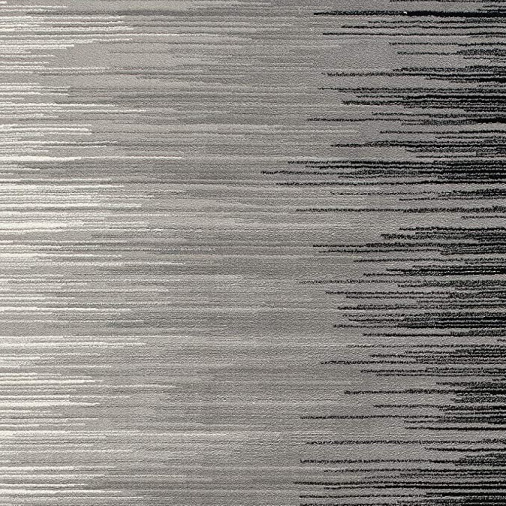 2" X 20" Black Transitional Striped Runner Rug
