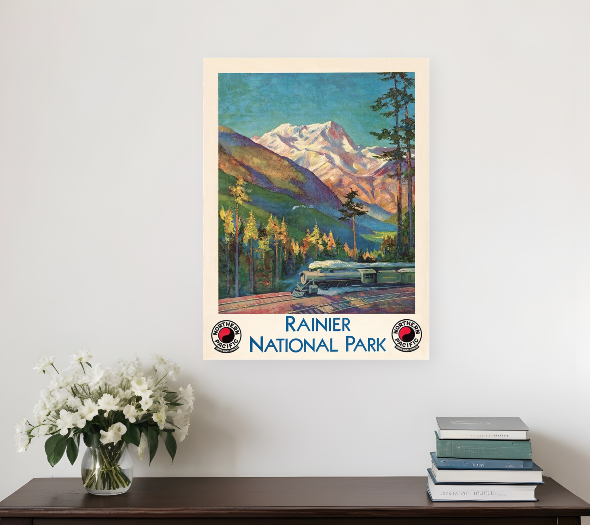 20" X 28" Rainier National Park C1920S Vintage Travel Poster Wall Art-394314-1