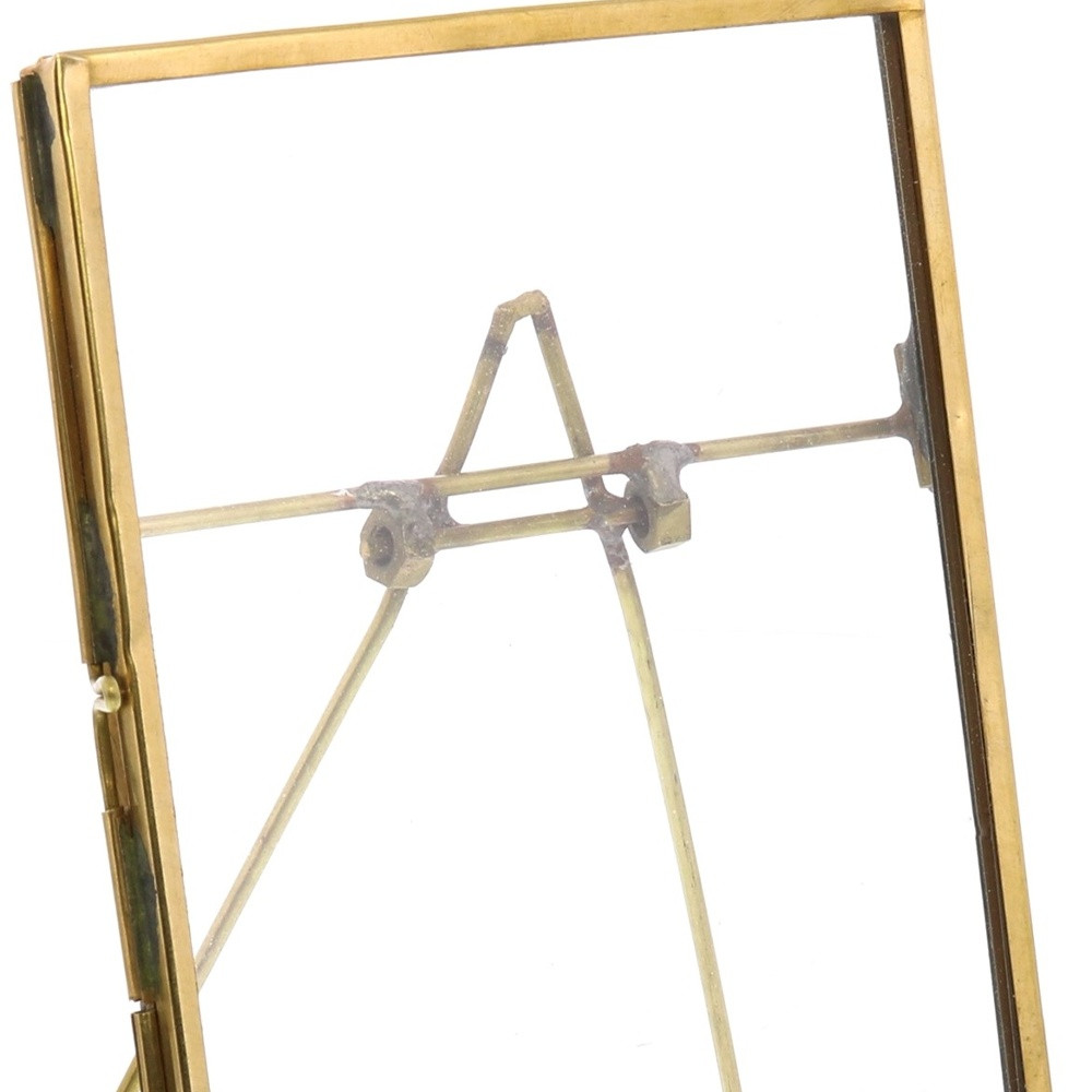 4" x 6" Gold Metal Tabletop Picture Frame
