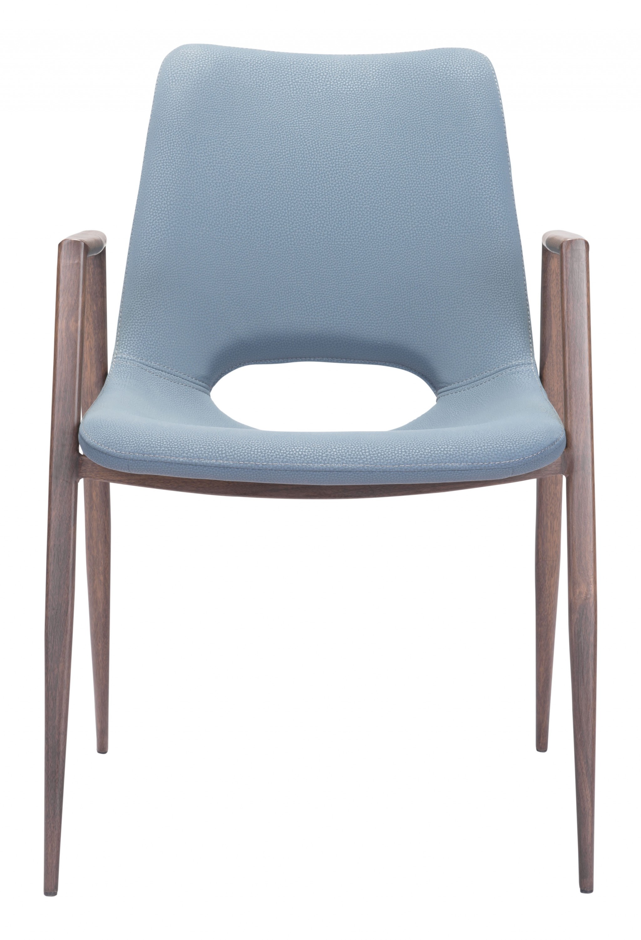 Set of Two Gray Retro Modern Funk Dining Chairs