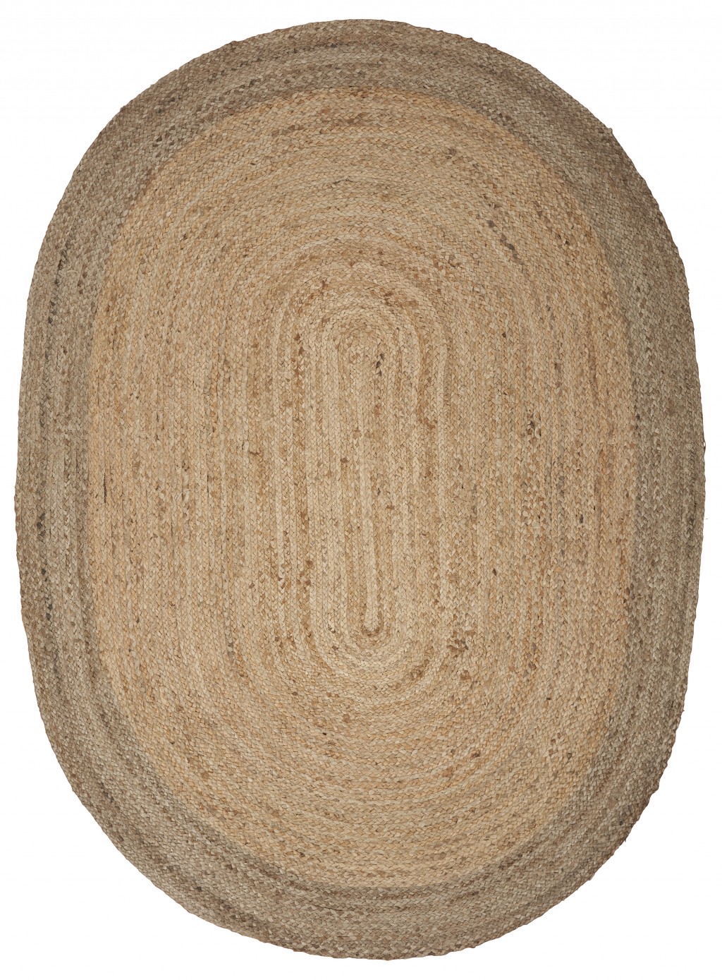 9’ Natural Toned Oval Shaped Area Rug-395175-1