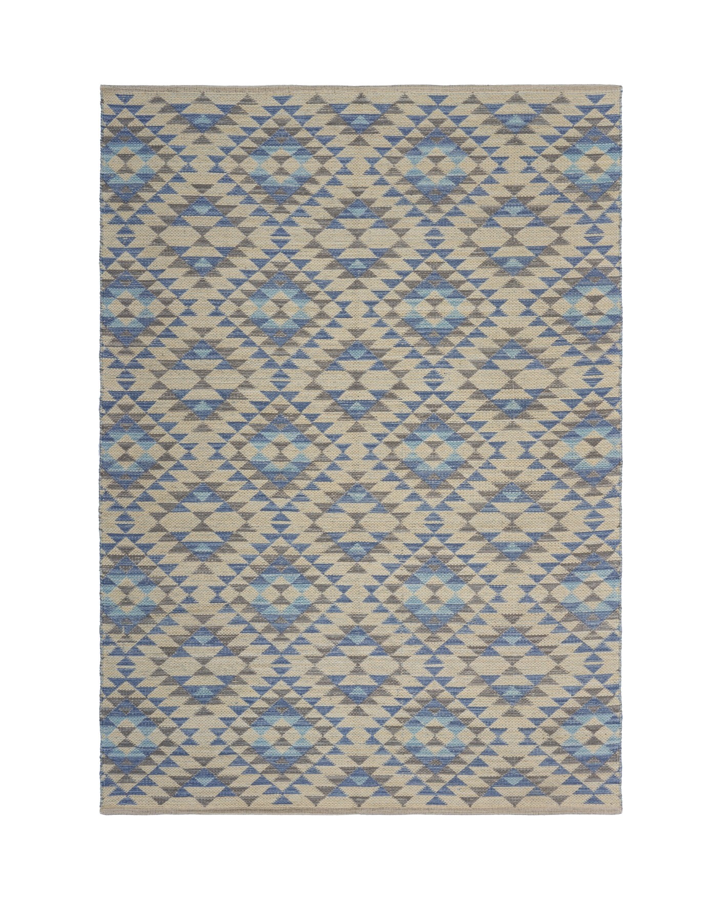 3’ x 4’ Blue Decorative Lattice Area Rug-395480-1