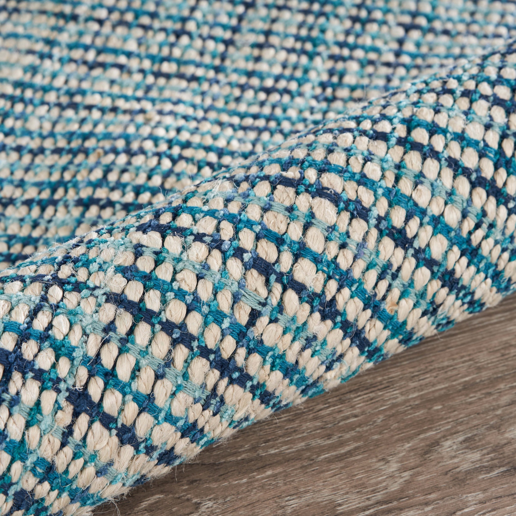 2 x 3 Classic Blue Jute Scatter Rug