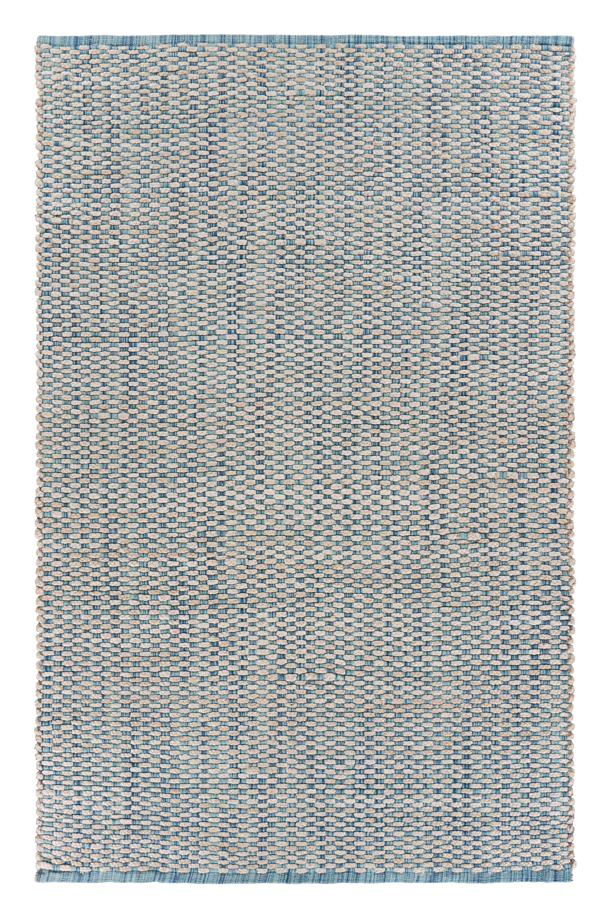 9' X 12' Blue and Beige Toned Area Rug-395502-1