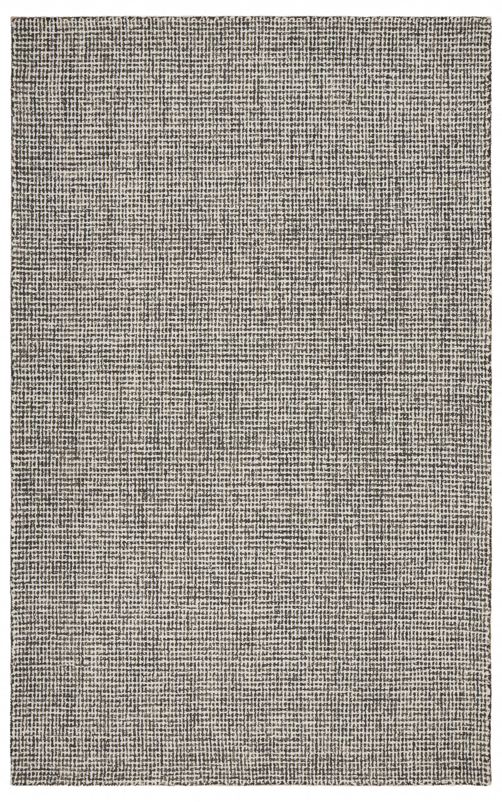 8' X 10' Gray Wool Dhurrie Handmade Area Rug-395573-1