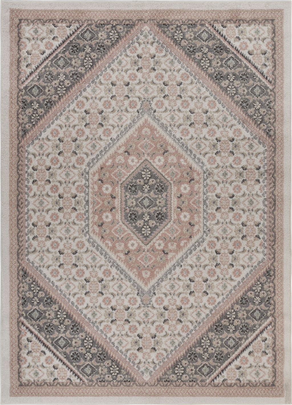 8' X 10' Gray And Brown Dhurrie Area Rug-395599-1