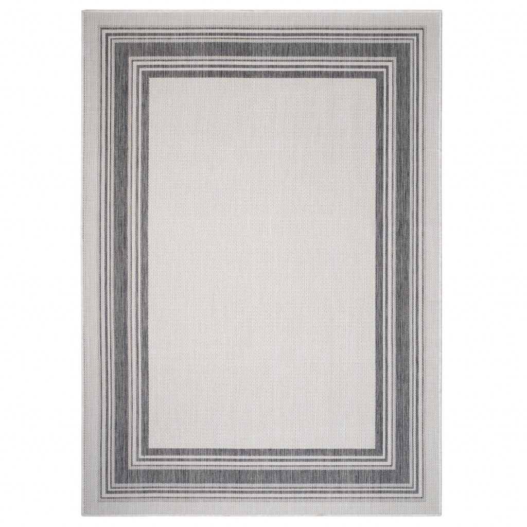 5' X 7' Gray Indoor Outdoor Area Rug-395839-1