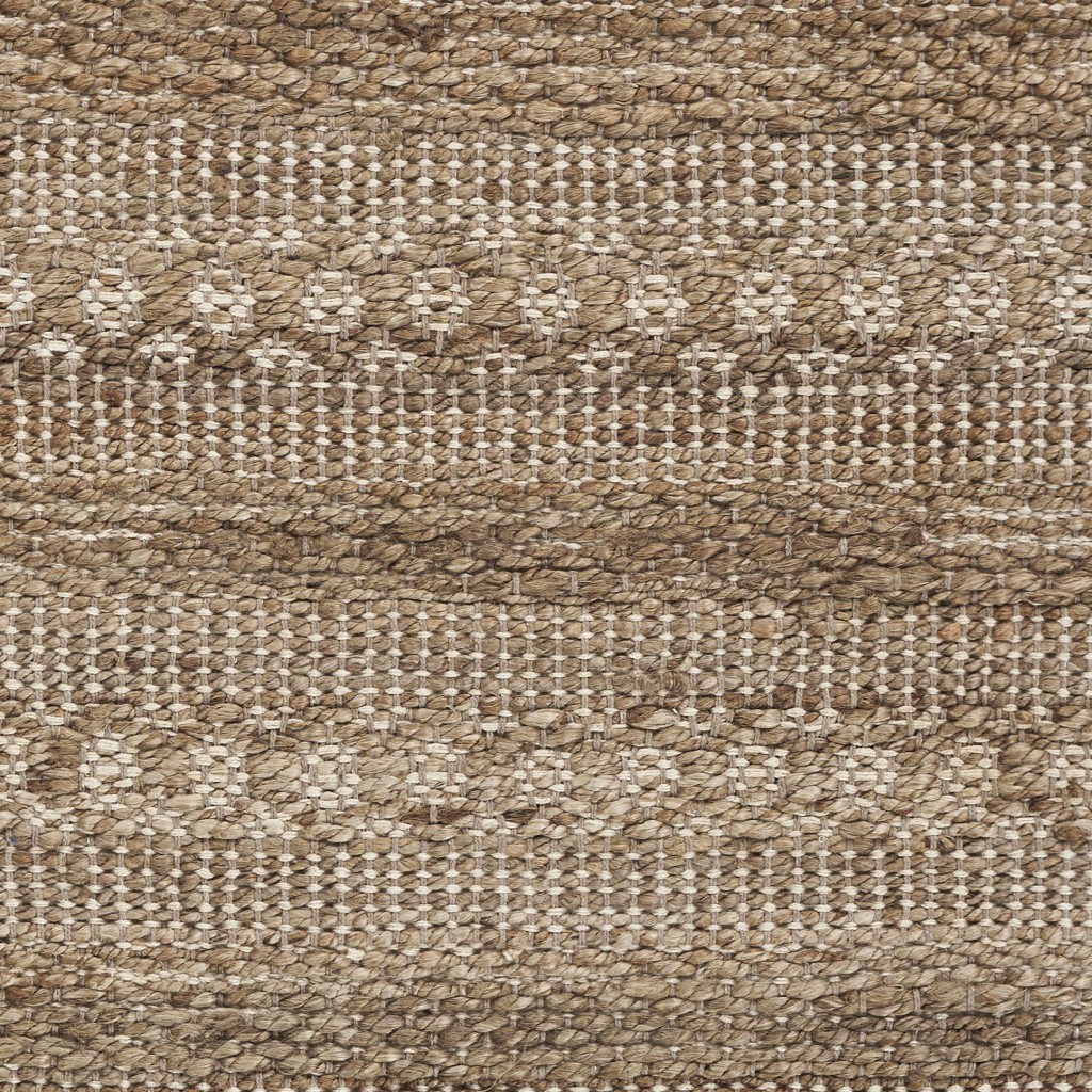 3" x 4" Tan Bohemian Tasseled Area Rug