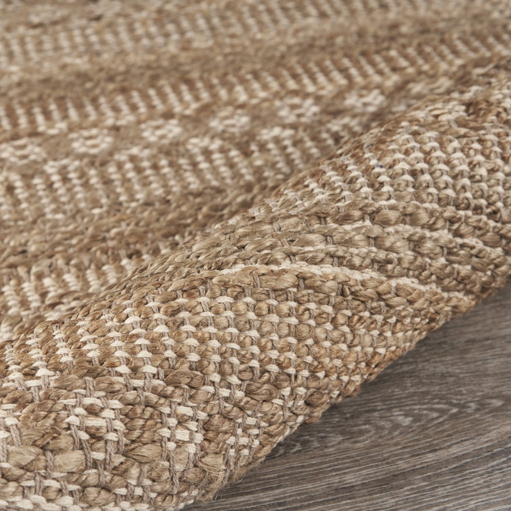 3" x 4" Tan Bohemian Tasseled Area Rug