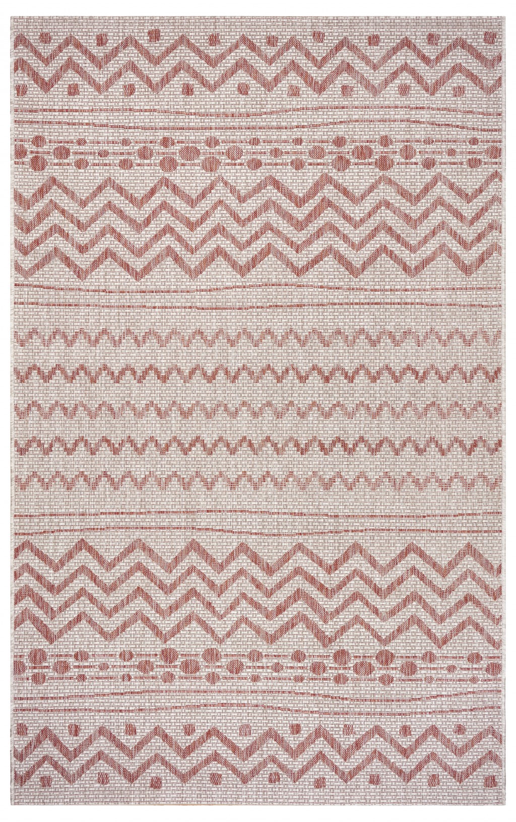 5' X 8' Beige Indoor Outdoor Area Rug-396227-1