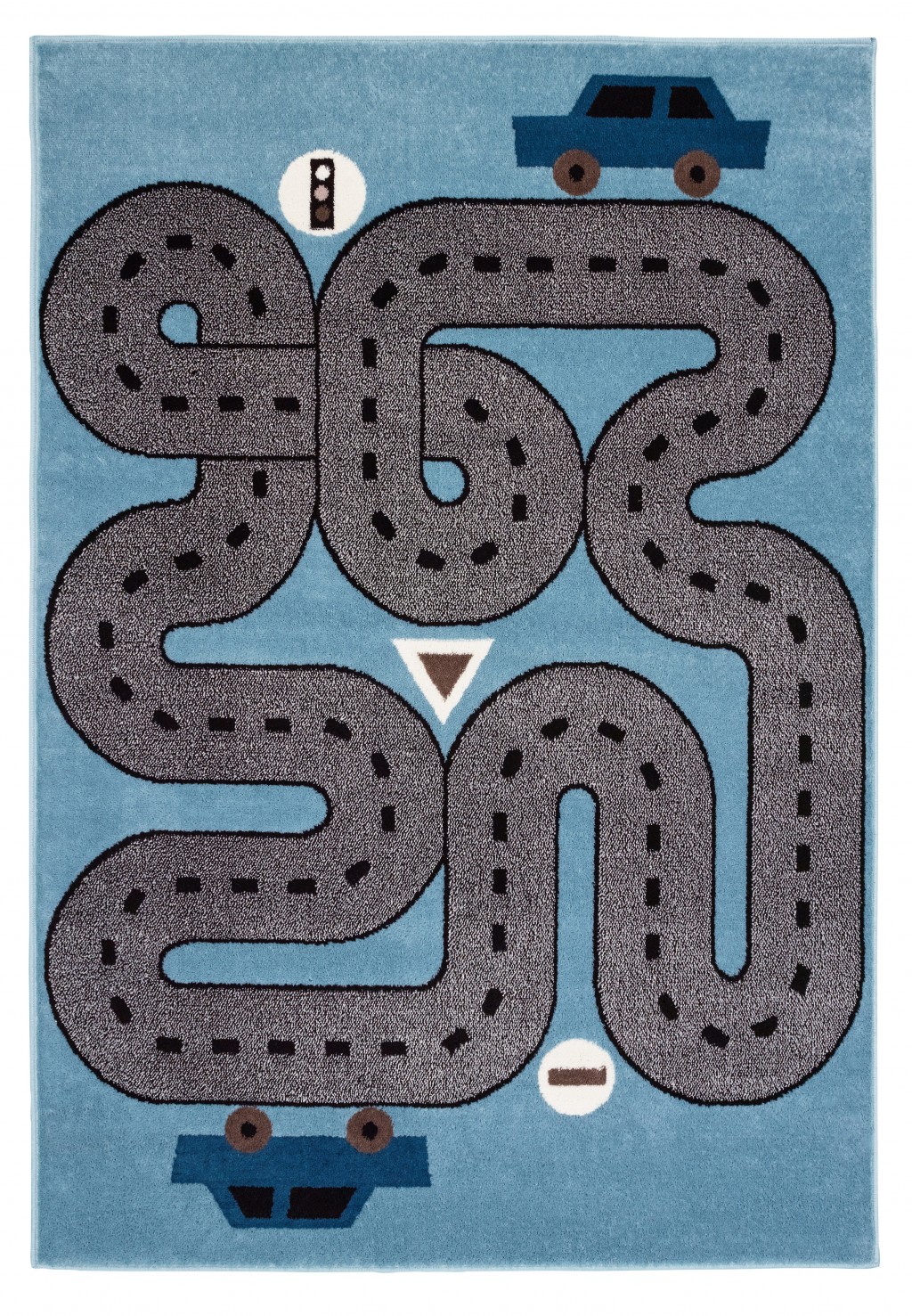 4’ x 6’ Blue Imaginative Racetrack Area Rug-396314-1