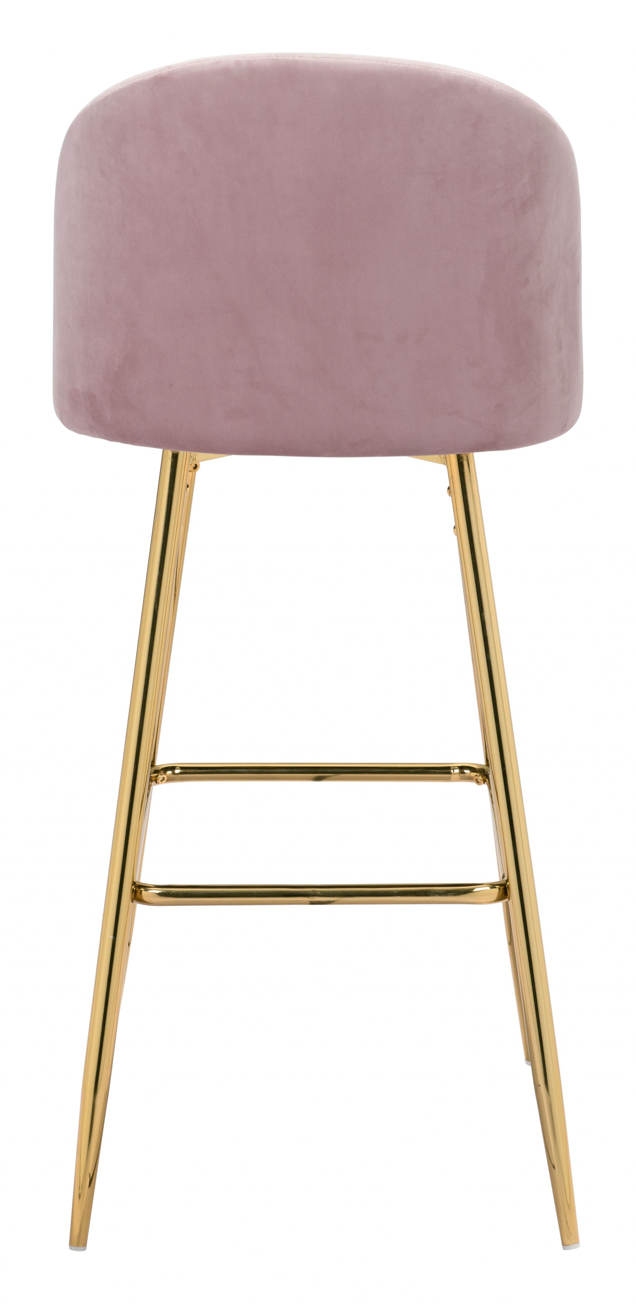 Pale Pink and Gold Modern Pringle Bar Chair