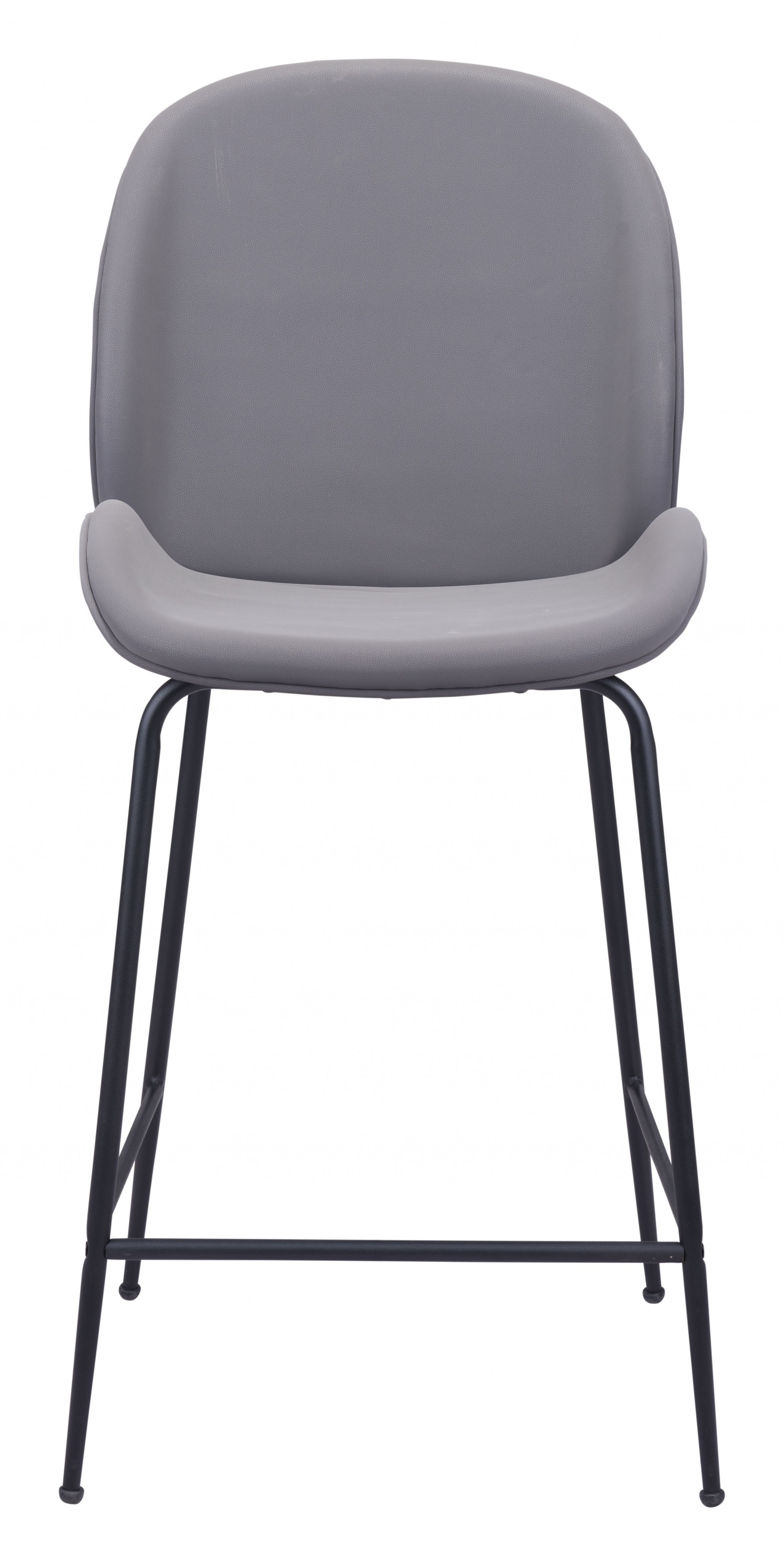 Contempo Gray Velvet Counter Height Chair