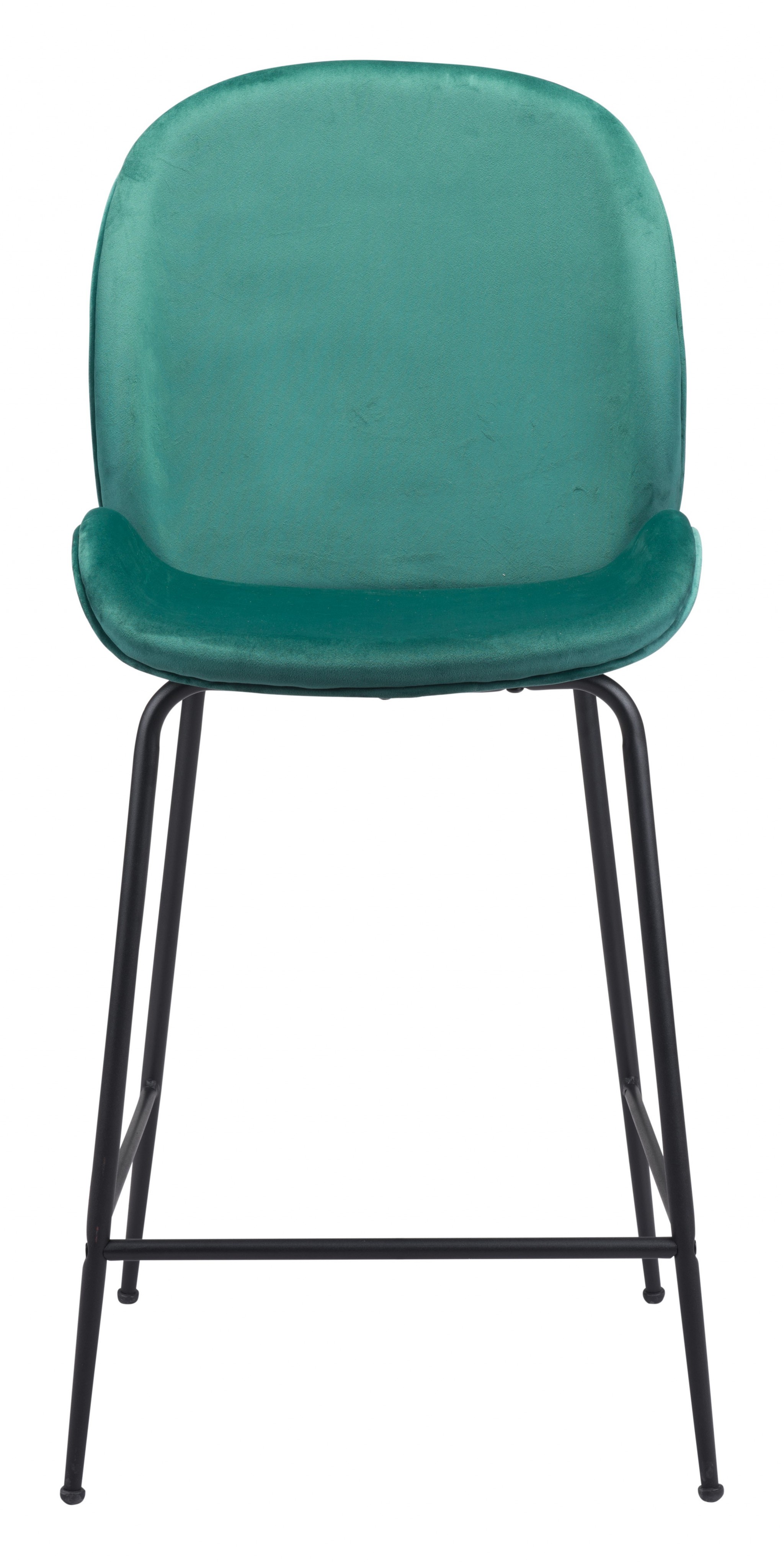 Contempo Emerald Green Velvet Counter Height Chair