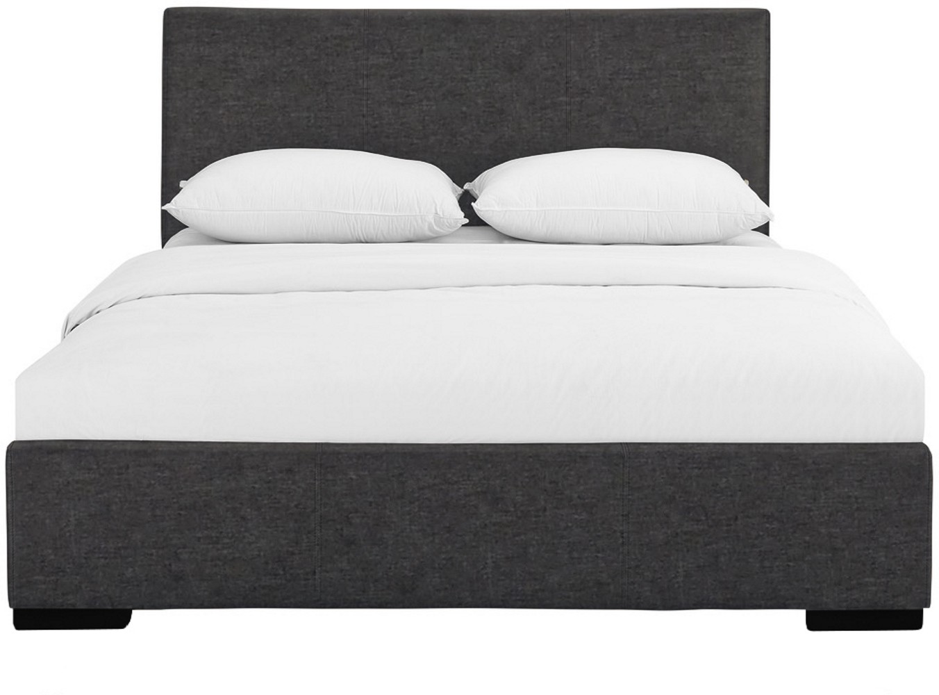 Grey Upholstered Twin Platform Bed-397033-1