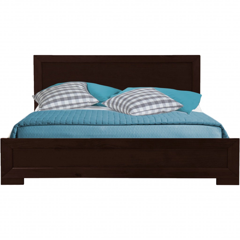 Espresso Wood Queen Platform Bed-397093-1