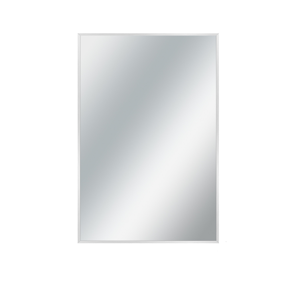 Silver Rectangular Wall Mirror-397153-1
