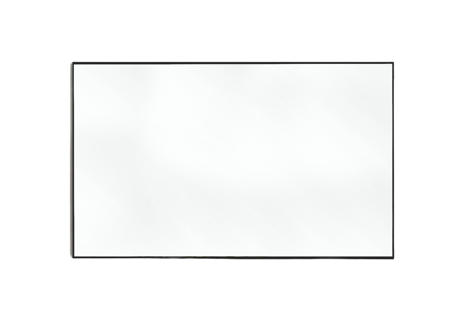 51" Black Metal Framed Full Length Hanging Mirror-397382-1