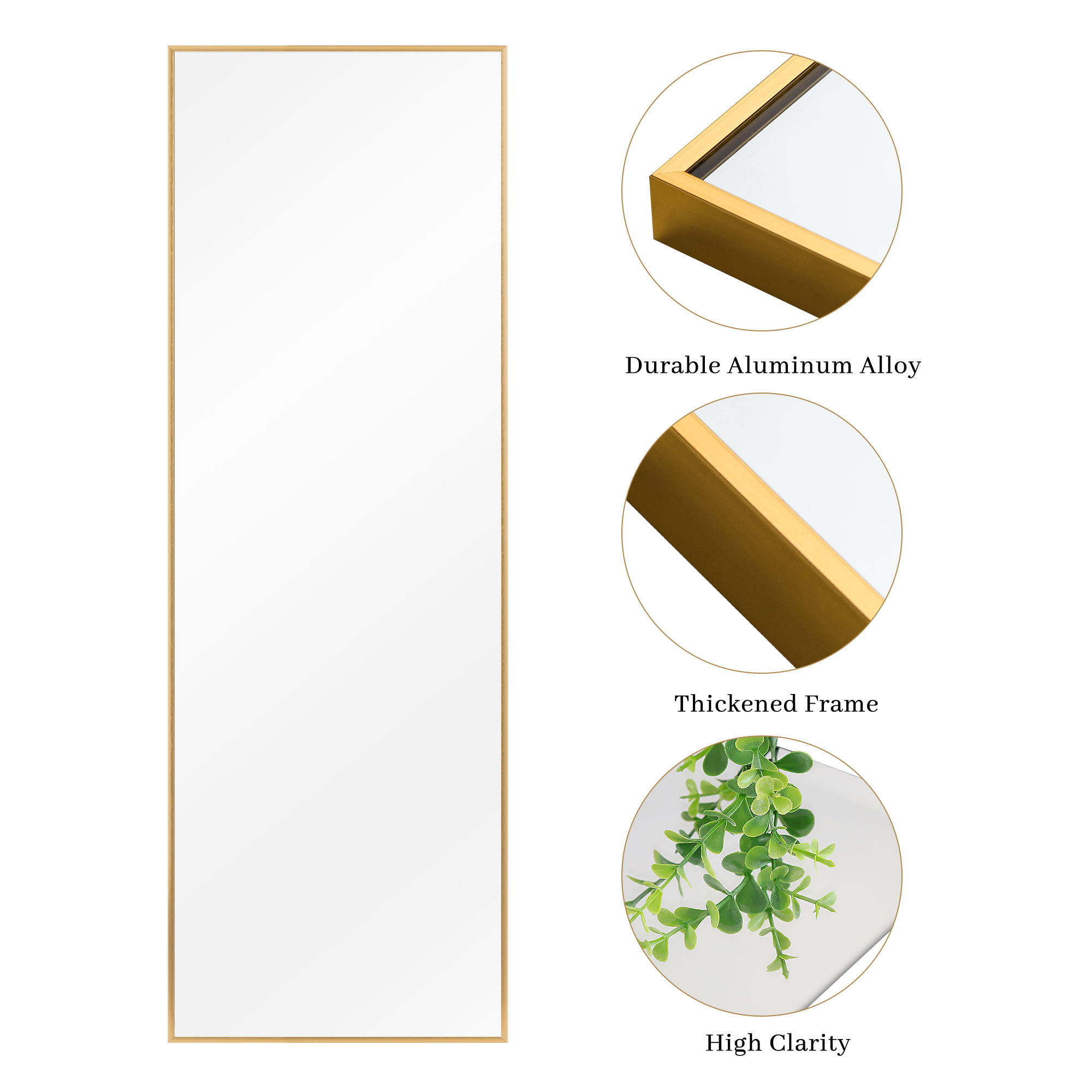 Jumbo Gold Full Length Mirror