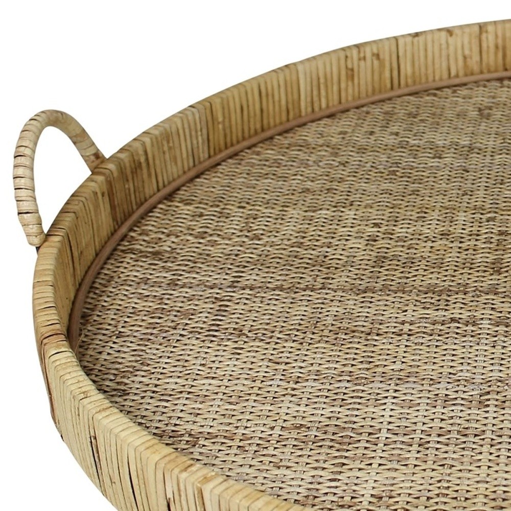 Jumbo Bamboo Round Tray