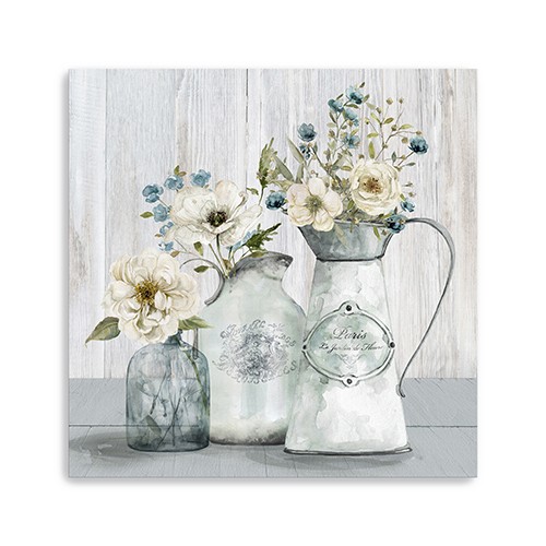 Rustic Flowers Unframed Print Wall Art-398947-1