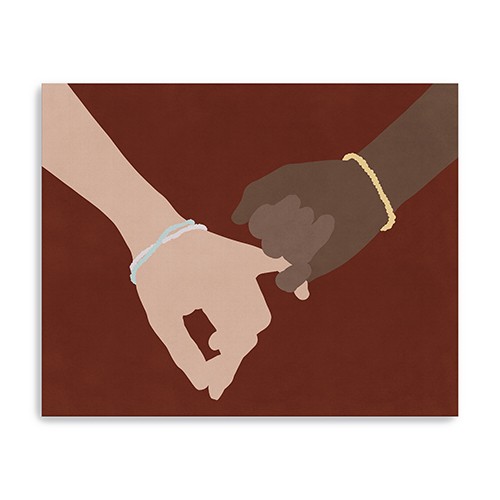 Small Friendship Promise Canvas Wall Art-398969-1