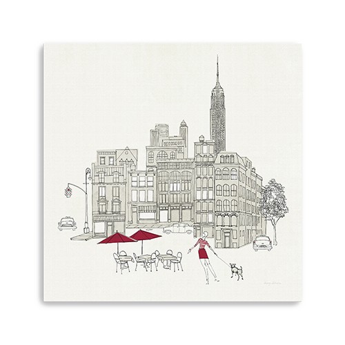 Nyc Cafline Work Unframed Print Wall Art-399007-1