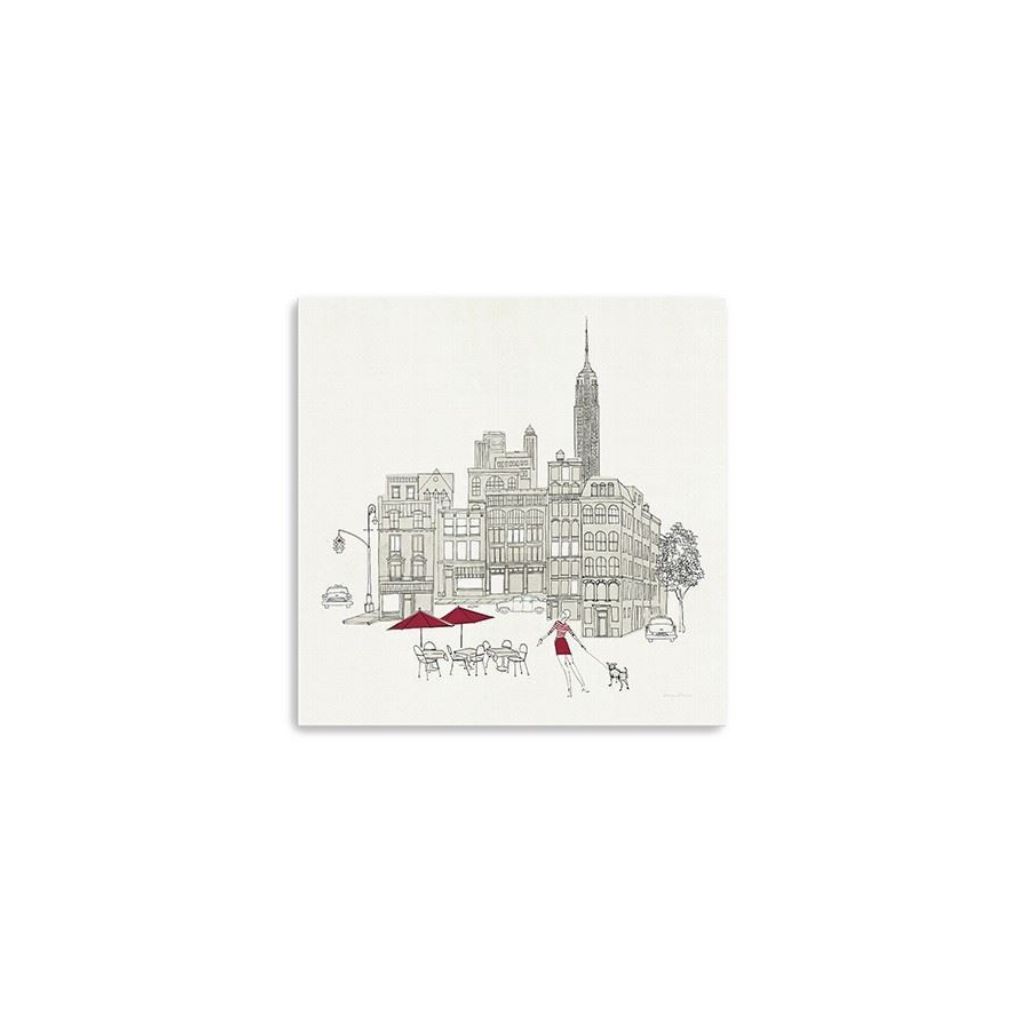 Nyc Cafline Work Unframed Print Wall Art-399008-1